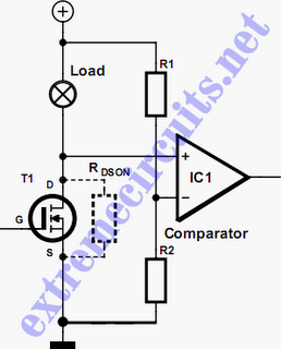 MOSFET short-circuit protection schematic 