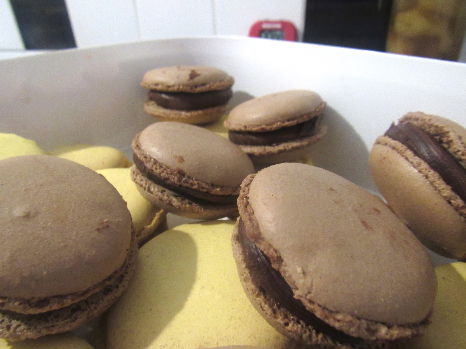 Chocolate and Raspberry Macarons Crunchies