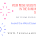 Your Niche Website drop in the ranking and traffic due to some google update
