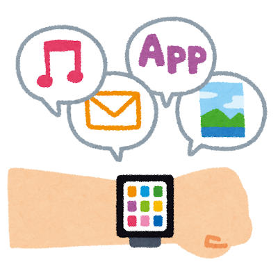 スマートウォッチのイラスト