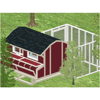 this stylish gambrel chicken coop holds 10 20 chickens and