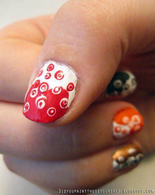Did You Paint Those Yourself?: 30 Day Challenge: Delicate (Fall Dots)