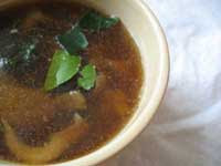 Hot and Sour Thai Mushroom Soup with Nam Prik Pow