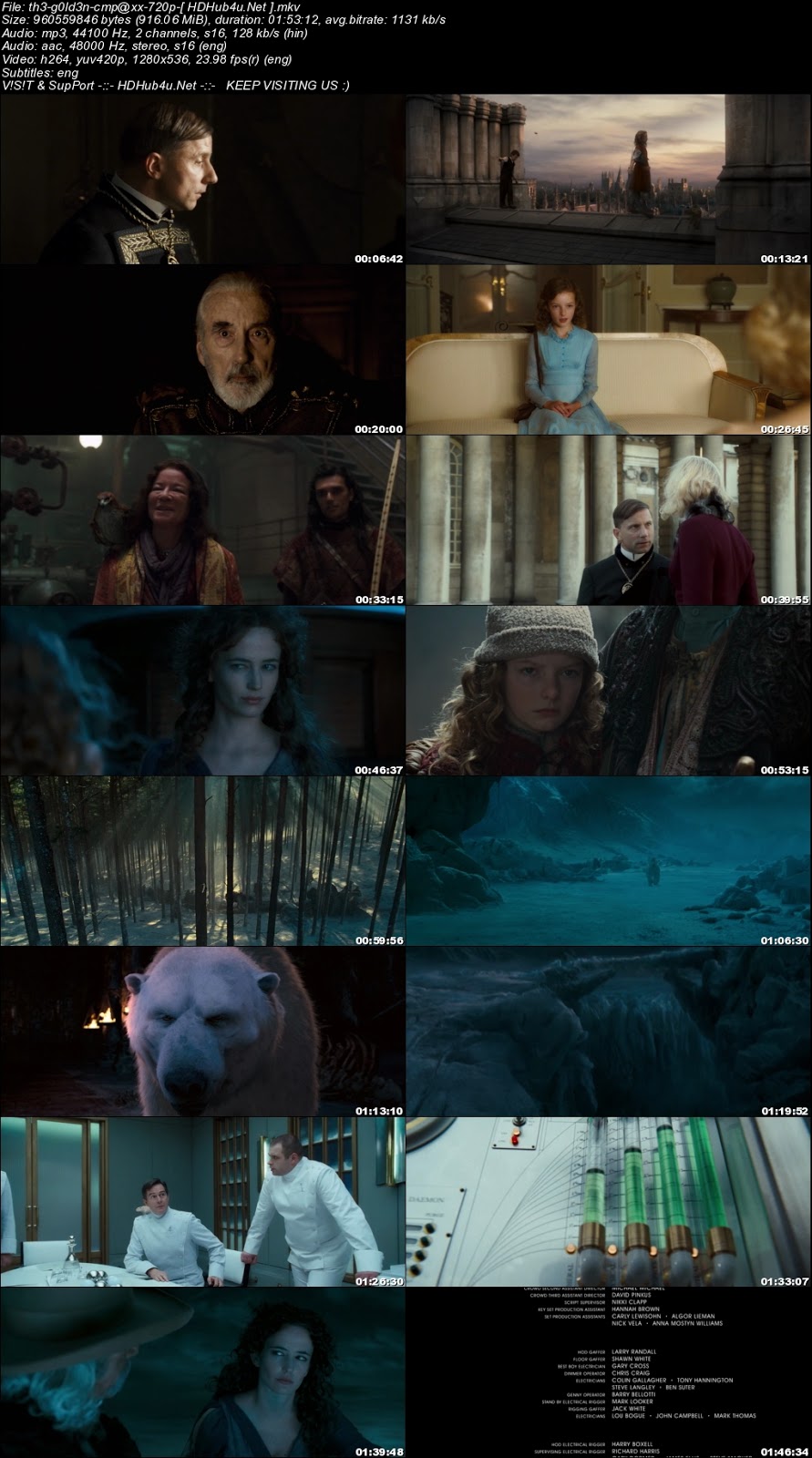 The Golden Compass 2007 Hindi Dual Audio 480p BluRay Esubs 350MB Downoad