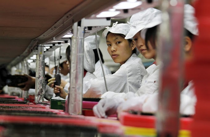 FOXCONN, FÁBRICA DE IPHONES DA APPLE NA CHINA, JÁ TROCA HUMANOS POR ROBÔS