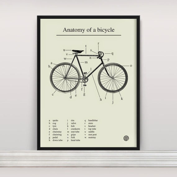 la bici colgada en casa