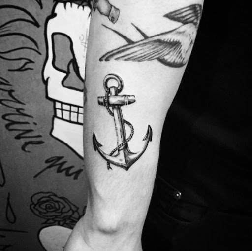 Este blackwork âncora