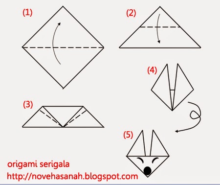 tutorial origami  untuk anak 