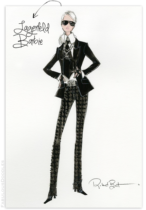 Fabulous Doodles Fashion Illustration blog by Brooke Hagel: Karl ...