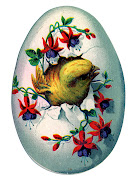 Happy Easter. Posted by Dawn Heese at 8:21 PM easter egg chick vintage graphic graphicsfairy 