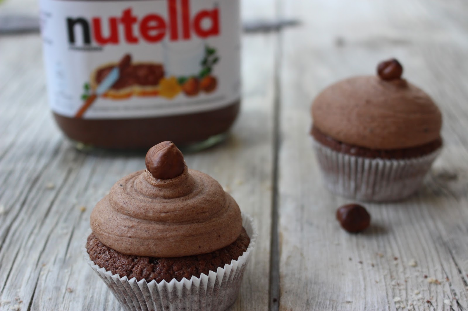 Nutella Haselnuss Cupcakes - Mrs Flury - gesunde Rezepte