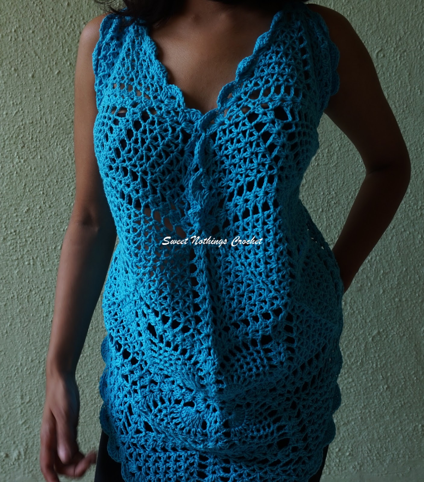 Crochet Tutorial - 'Iced Blue Lace' GRANNY SQUARE - Part 1 of 2