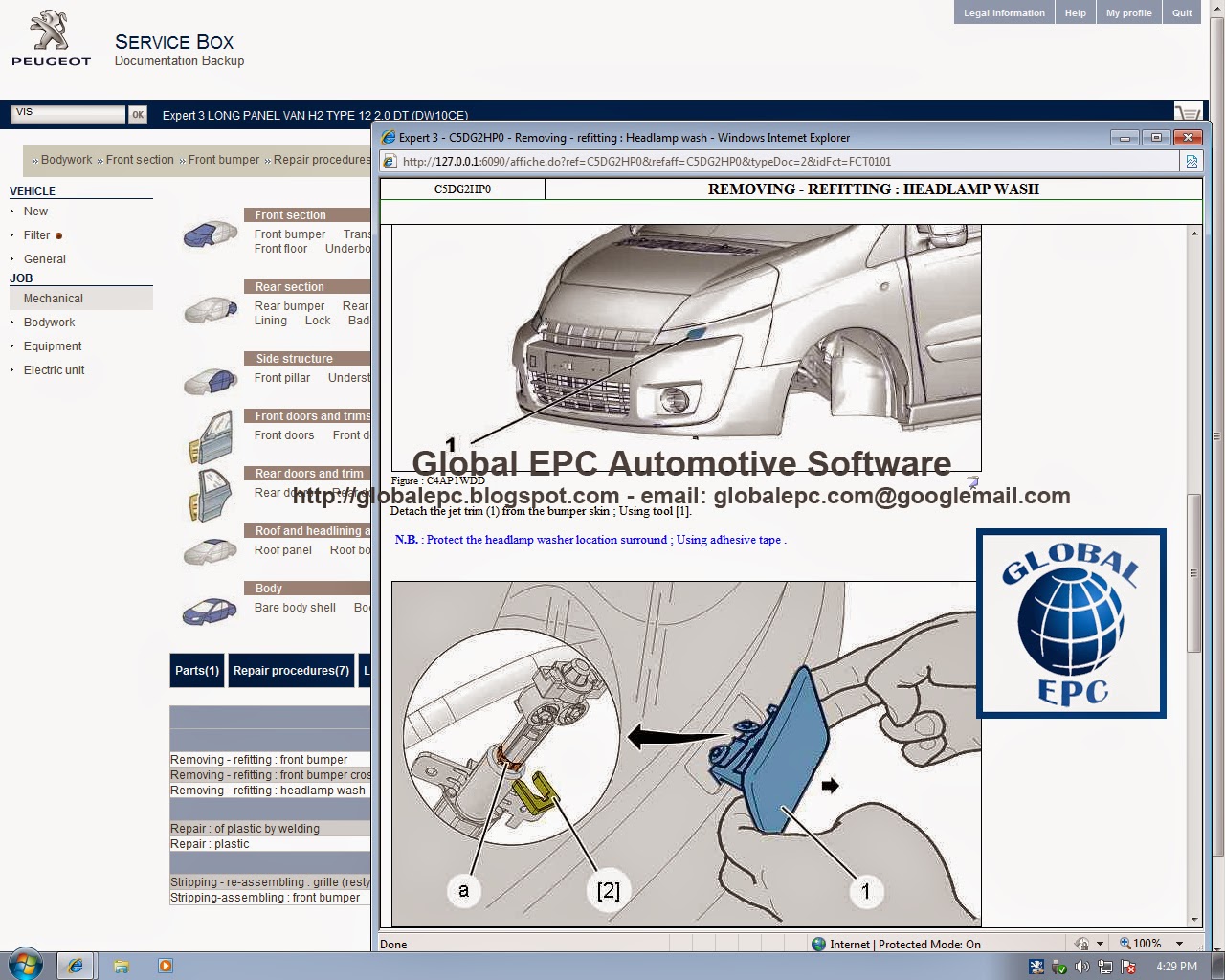 GLOBAL EPC AUTOMOTIVE SOFTWARE: PEUGEOT SERVICE BOX 11.2013 EPC PARTS ...