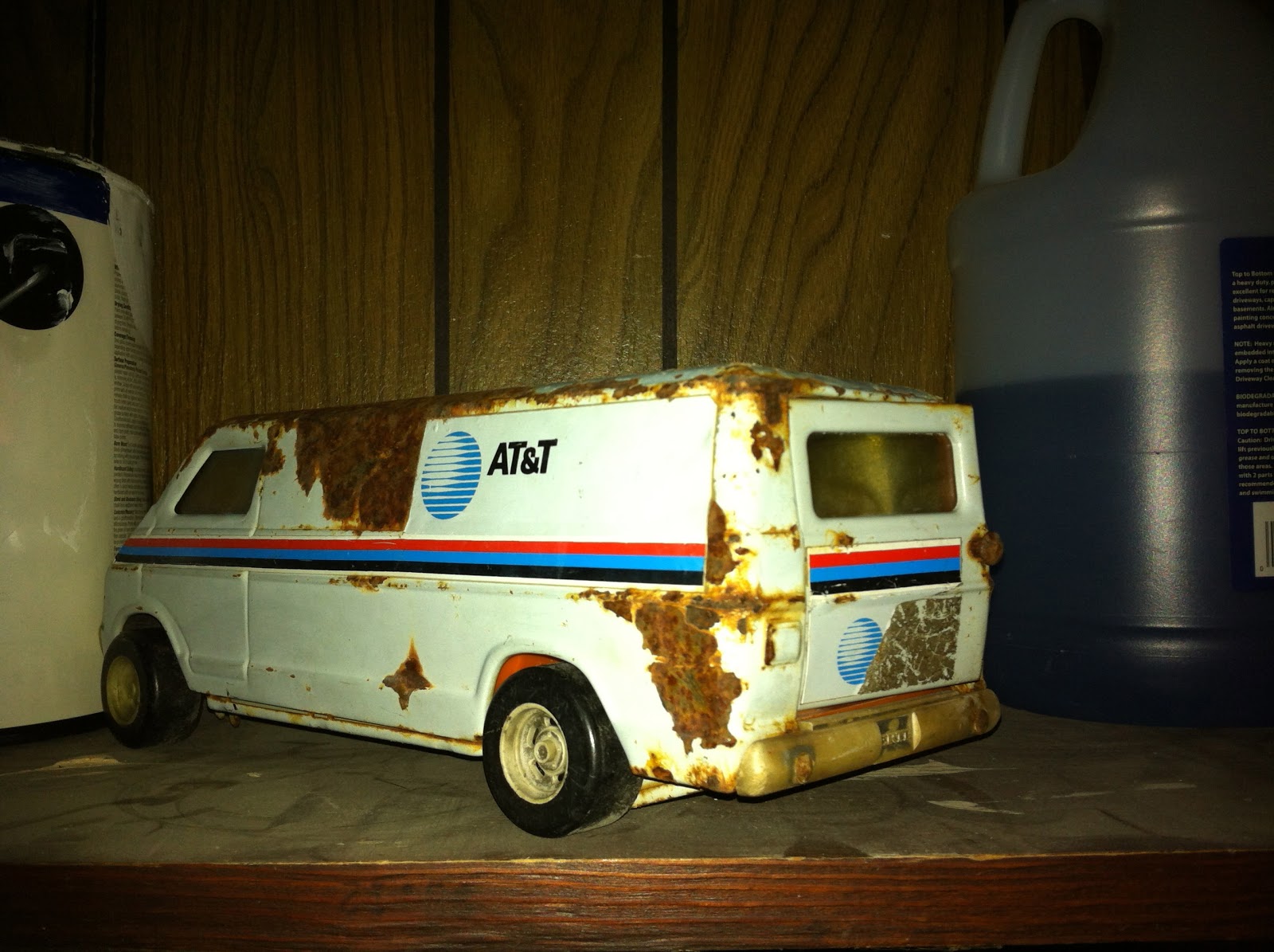 vintage AT&T toy van