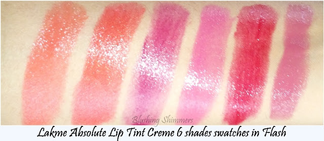 Lakme Absolute Lip Tint Creme Swatches