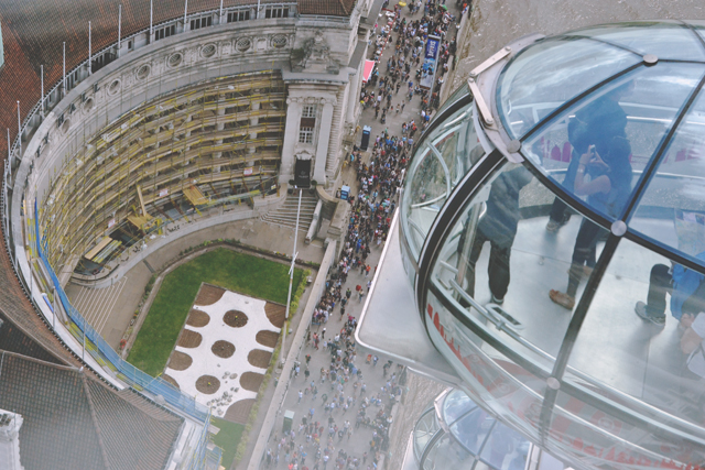 View from London Eye pod