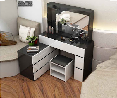 Latest modern corner dressing tables for small bedroom designs 2019