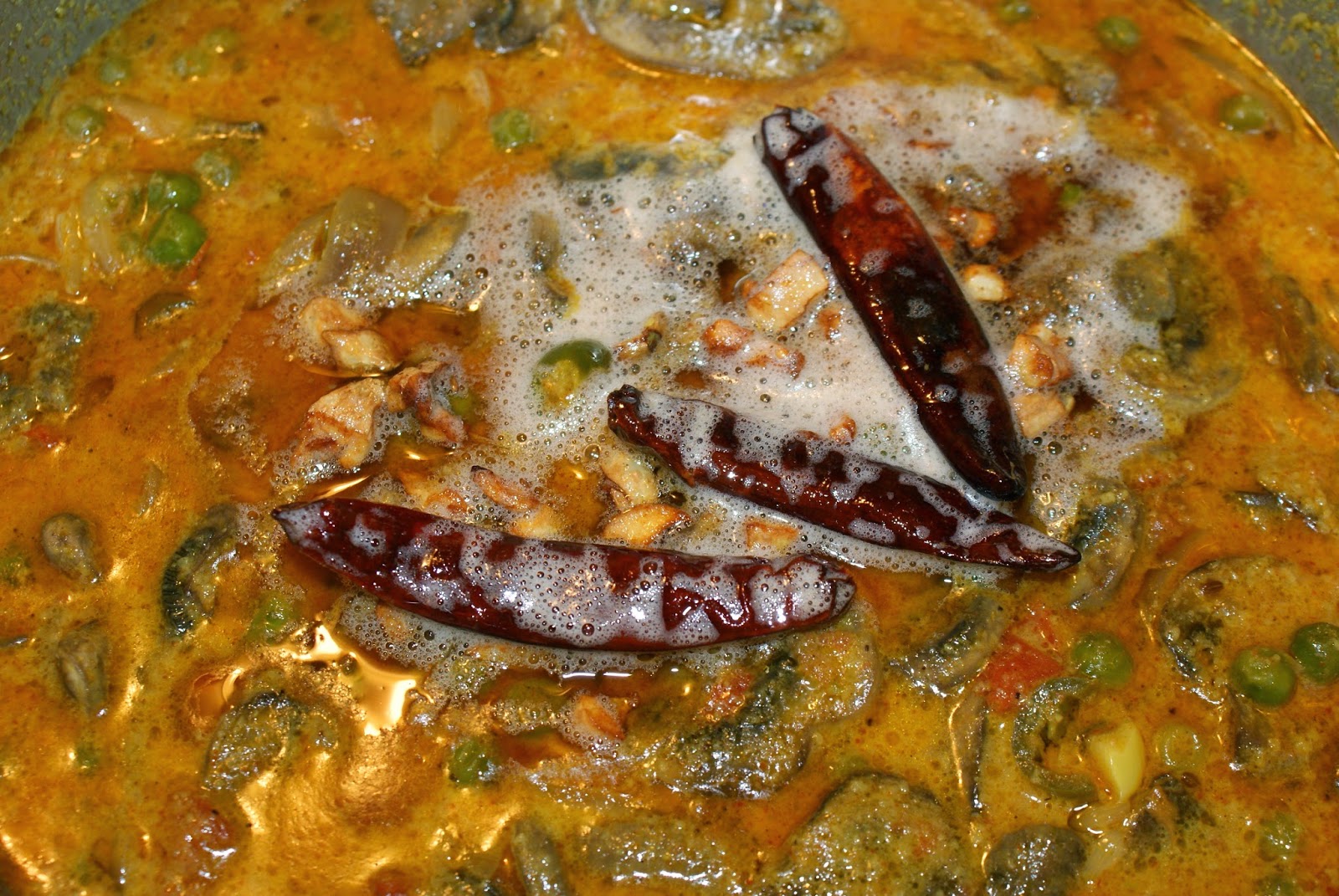 Nepali Tummy!!: Portobello Mushroom in Coconut Sauce Recipe!!