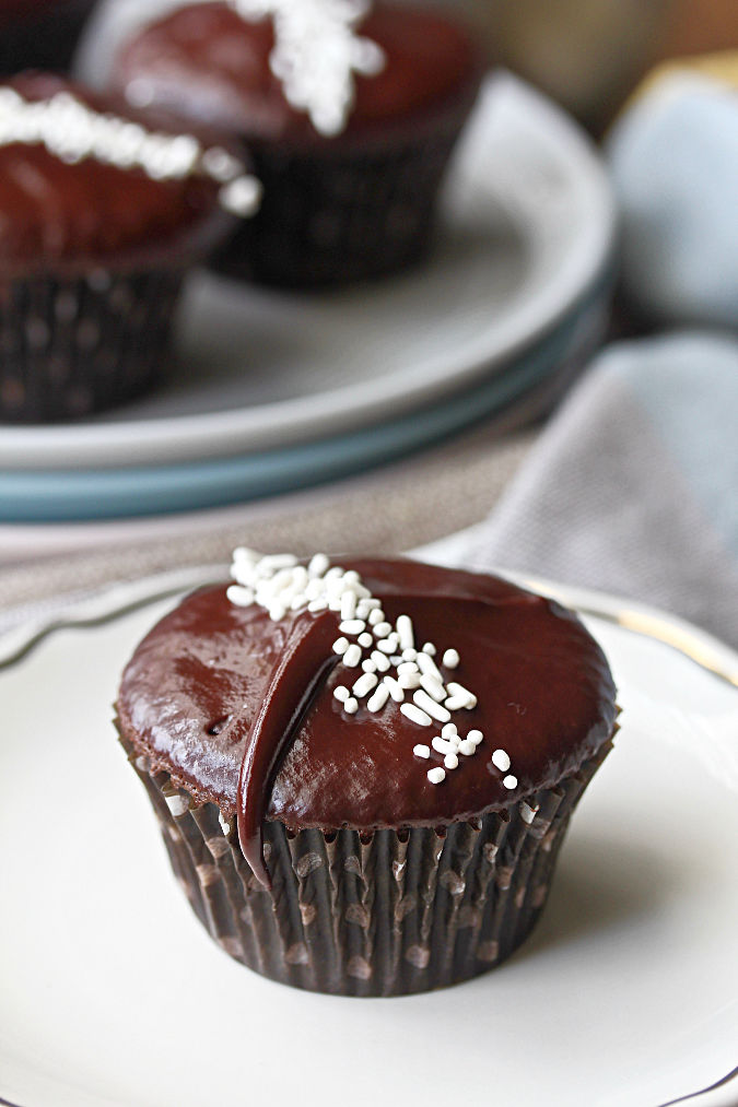 Red Wine Chocolate Cupcakes with a Chocolate Glaze Karen's Kitchen