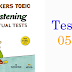 Hackers Toeic Listening Actual Tests - Test 05