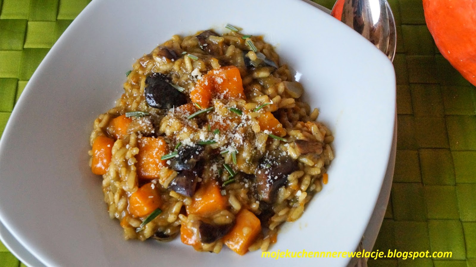 Moje Kuchenne Rewelacje Risotto z grzybami i dynią