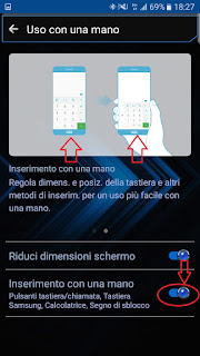 Come usare smartphone Android con una mano: tutorial