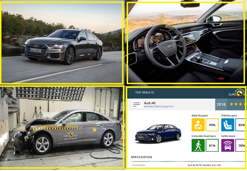 2019 Audi A6 introduction video Euroncap crash test and results