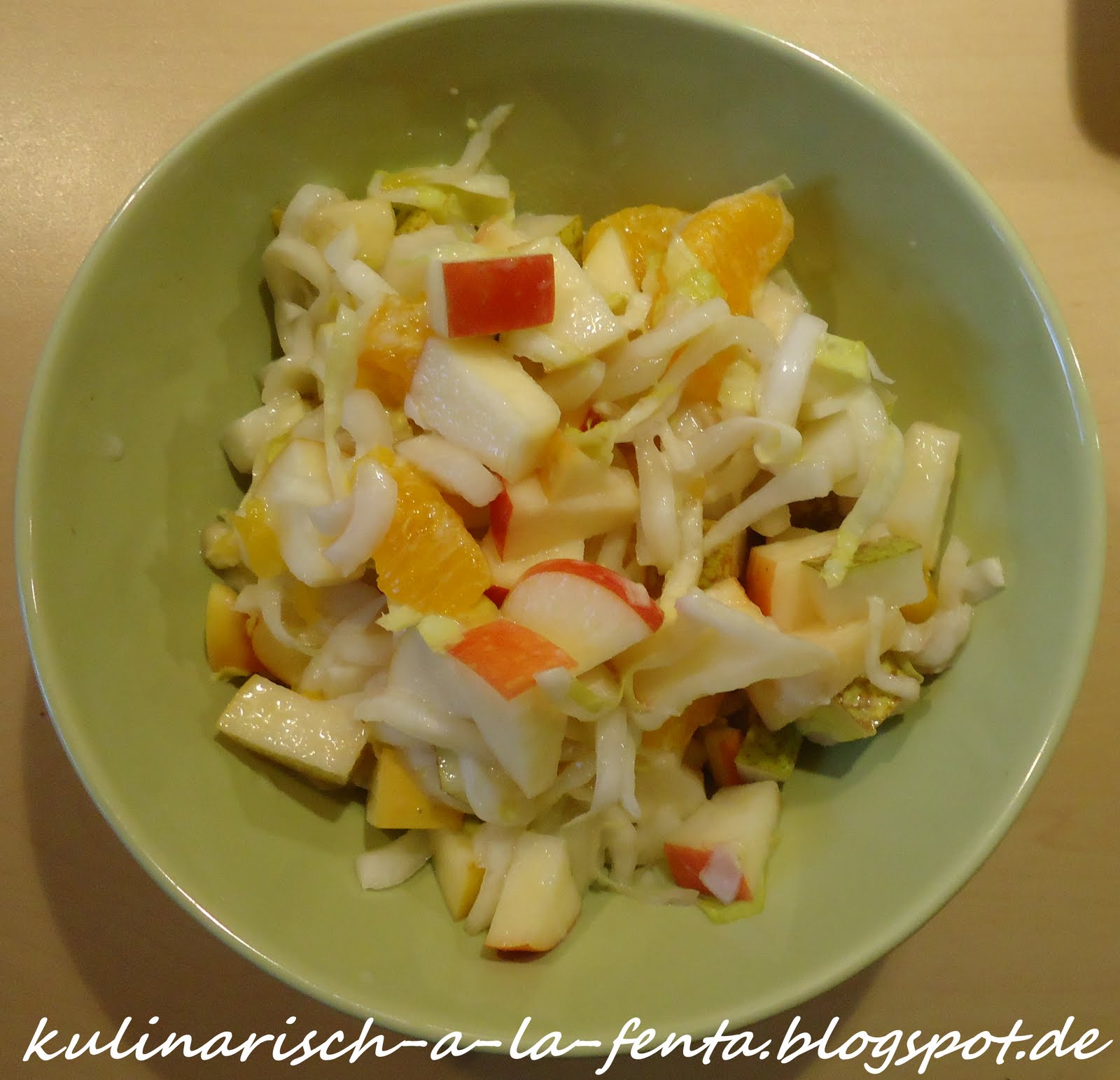 Kreationen à la Fenta: Chicorée - Obstsalat