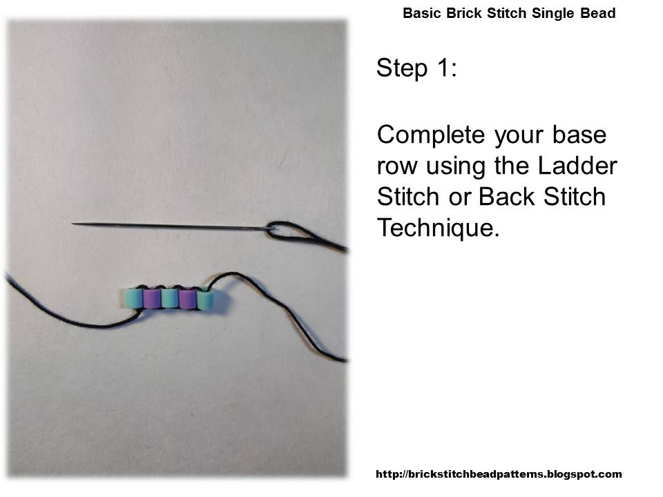 Brick Stitch Bead Patterns Journal Basic Brick Stitch Single Bead