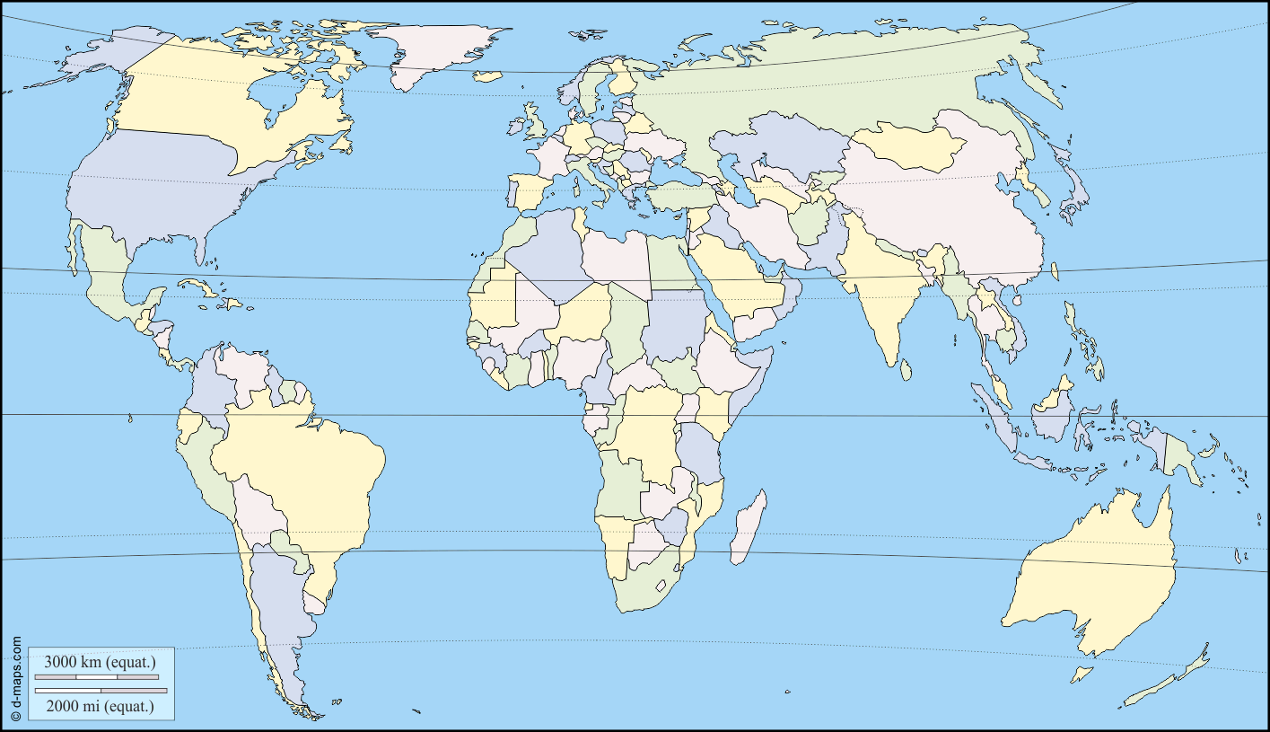 مجموعة خرائط صماء للعالم تتوسطها قارة أوربا وافريقيا المعرفة