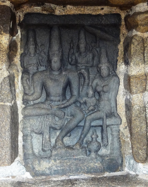 Somaskanda Panel of Shore temple - UNESCO   World Heritage Site - Mahabalipuram India - Pick, Pack, Go