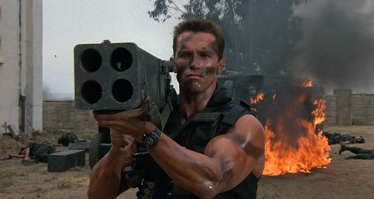 Arnold Schwarzenegger in COMMANDO (Phantom Kommando, 1985). Quelle: Screenshot Blu-ray 20th Century Fpx