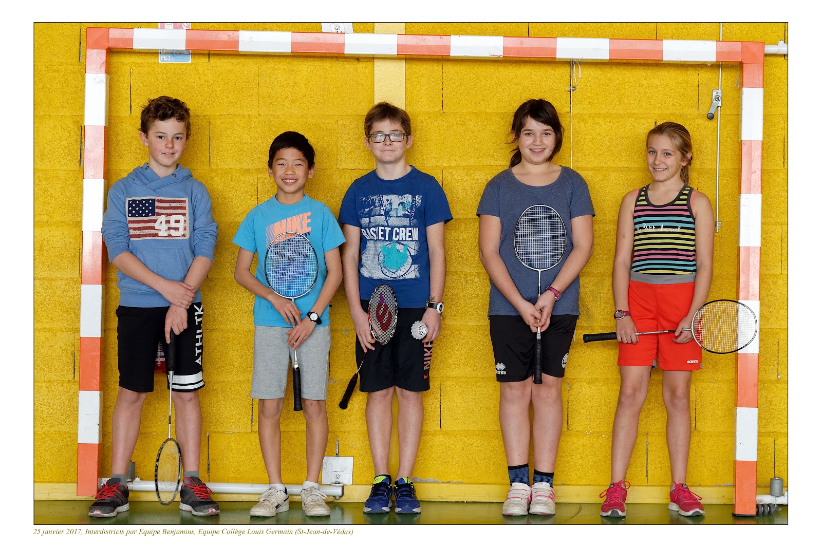 Collège François Villon Saint Gély Du Fesc AS Bad Collège Alain Savary: 25 janvier : Interdistricts par Equipe  benjamins