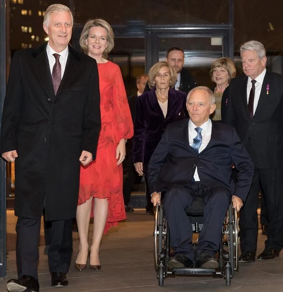 The King and Queen's Berlin visit programe ended with their attendance, Beethoven's Missa Solemnis performance at Berliner Philharmonie concert hall, conducted by Belgian conductor Jan Caeyers