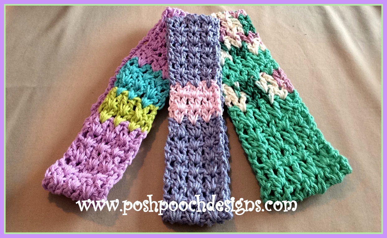 Posh Pooch Designs Dog Clothes Sweatband/Headband Crochet pattern