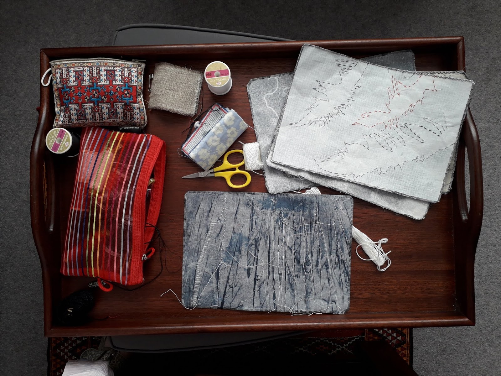 magsramsay: Sketchbook Project V14 : Thread Trails ( making pages)