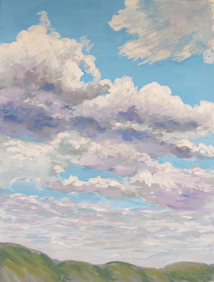Картинки нарисованное небо. Облака живопись. Небо акварель. Облака акварелью. Облака гуашью.