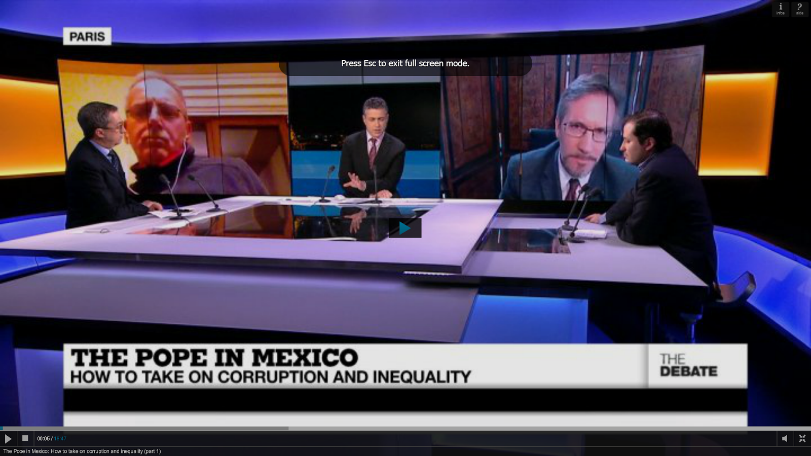 DEBATE EN FRANCE 24 SOBRE EL NARCO-ESTADO MEXICANO