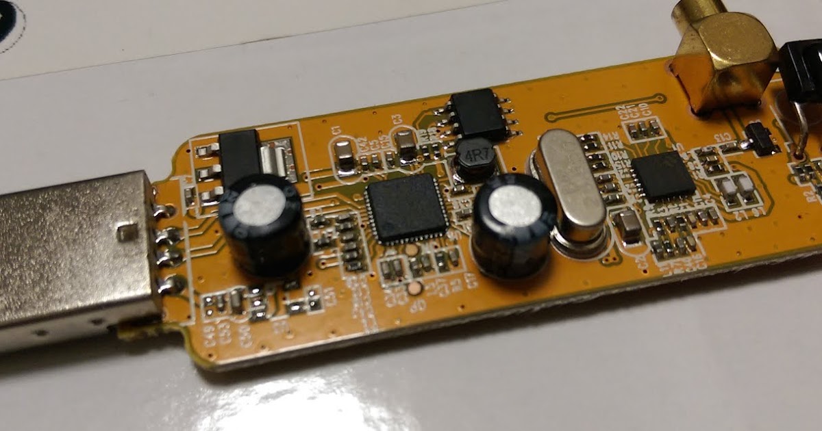 Hot-melt glue for RTL-SDR direct sampling