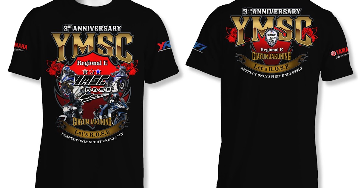 Desain Baju Anniversary Club Motor