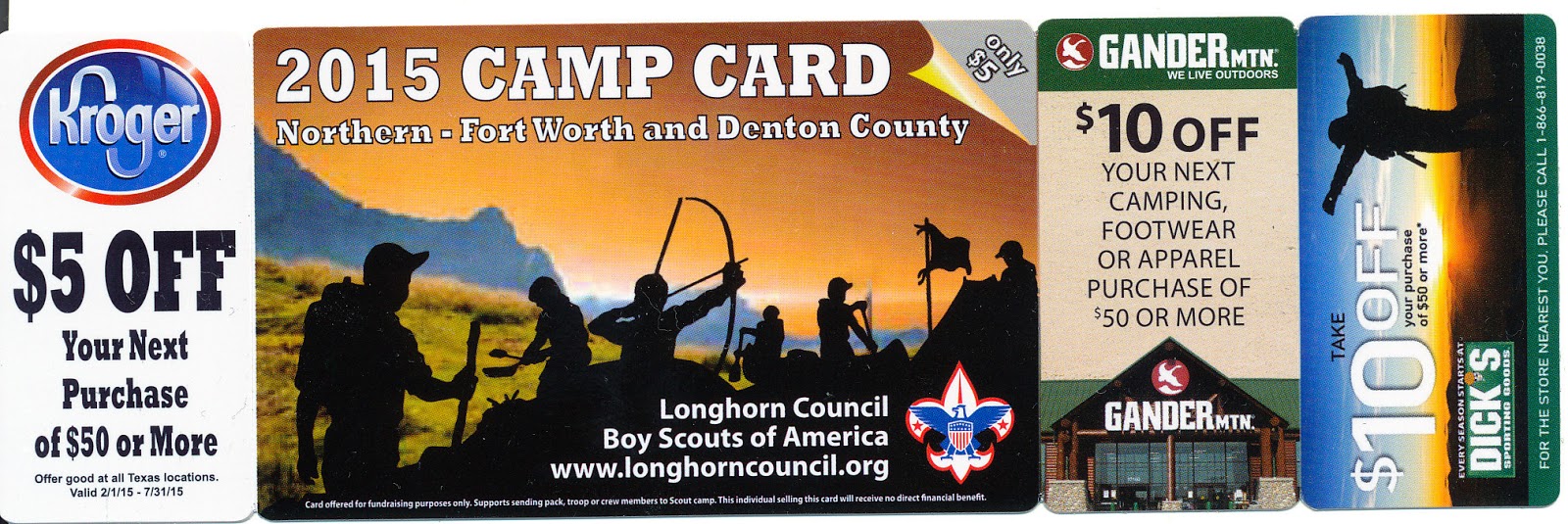 Cub Scout Pack 1910, Keller, TX Camp Cards