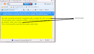 LINE BREAK TAG ~ HTML COADINGS