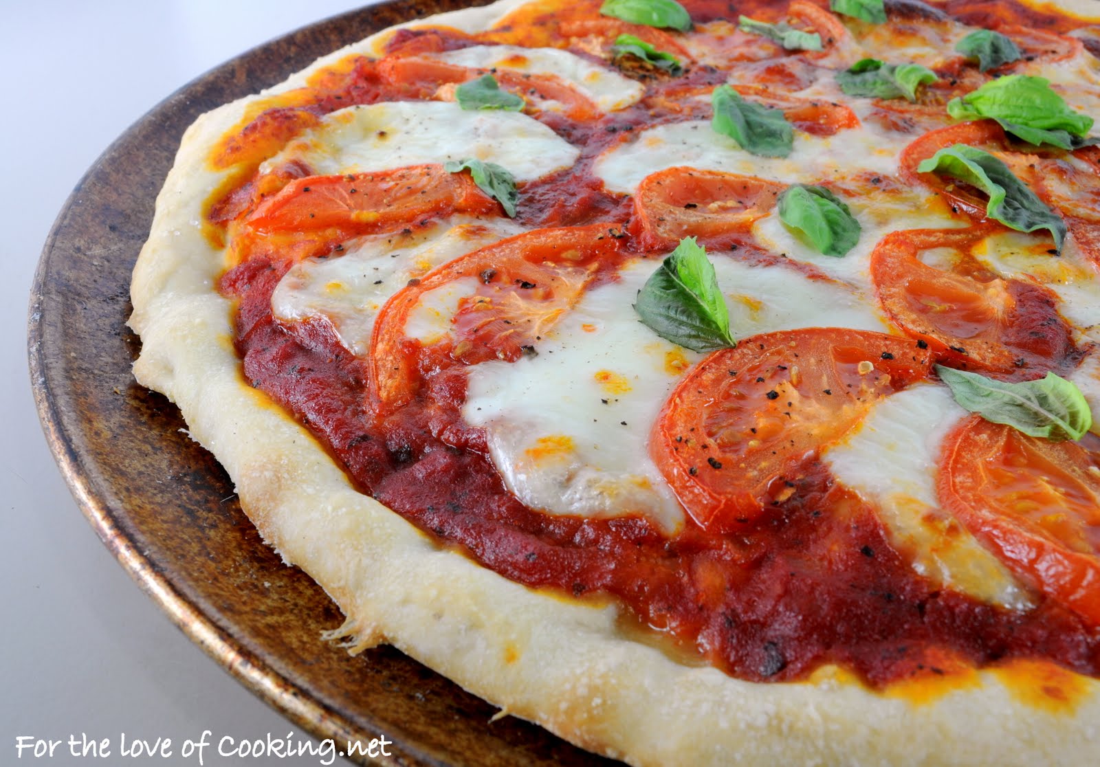 Margherita Pizza | For the Love of Cooking