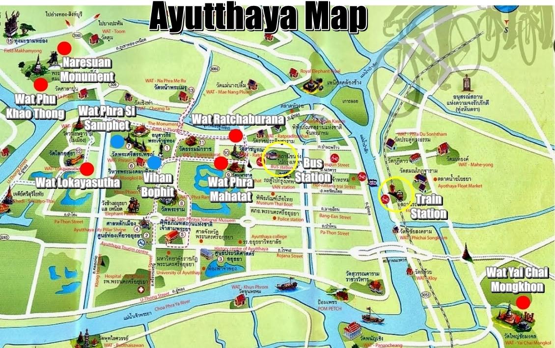 Mapas para recorrer Tailandia y sus lugares de interés Mapas para recorrer Tailandia y sus lugares de interés