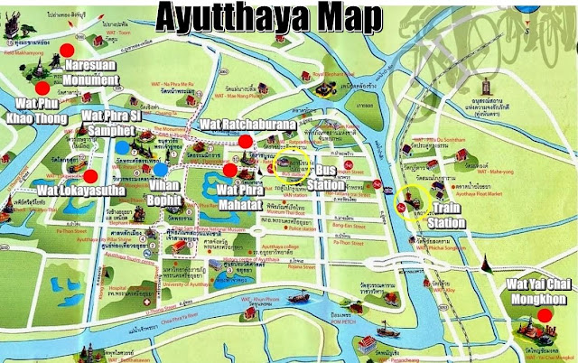 Mapa-Ayutthaya
