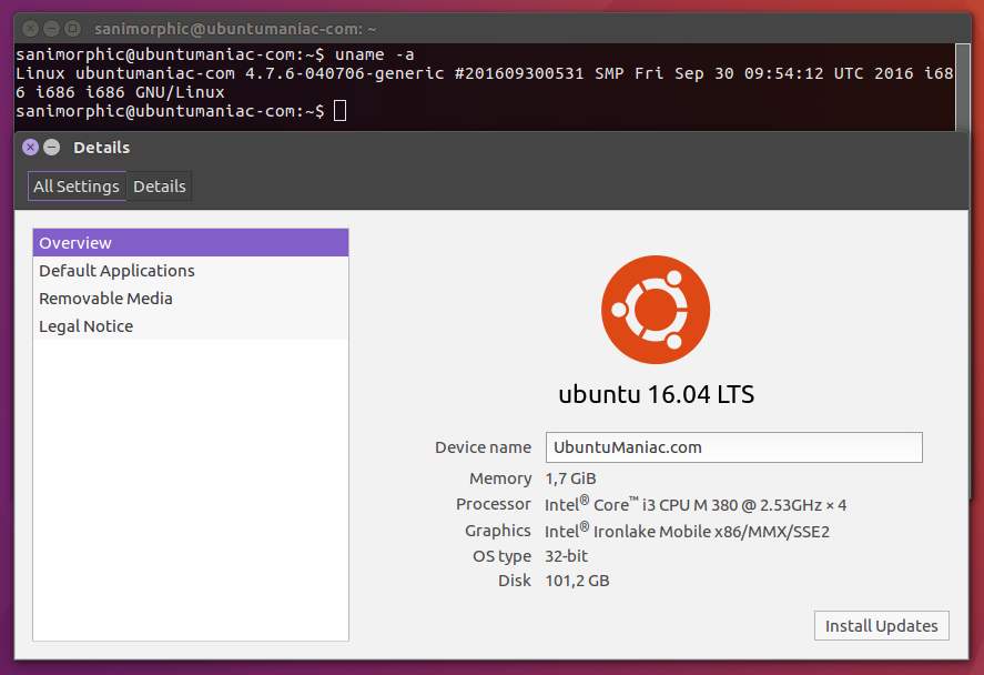 Linux ubuntu ядро. Uname -a ubuntu.