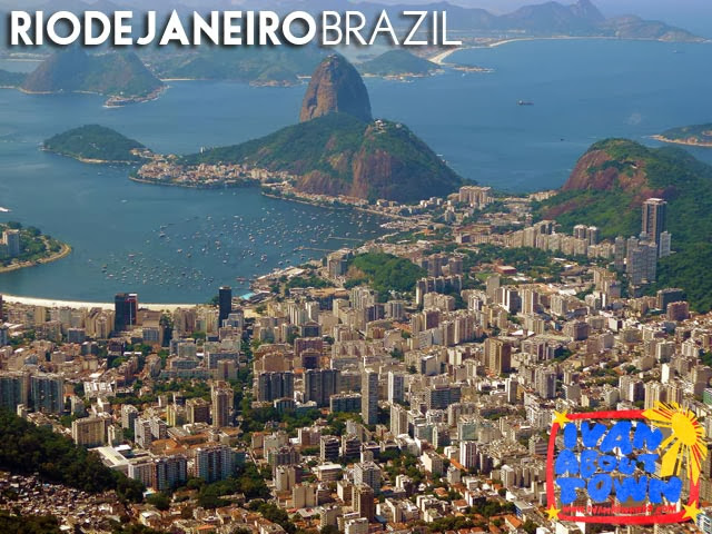 View of Sugarloaf Mountain & Rio de Janeiro from Cristo Redentor