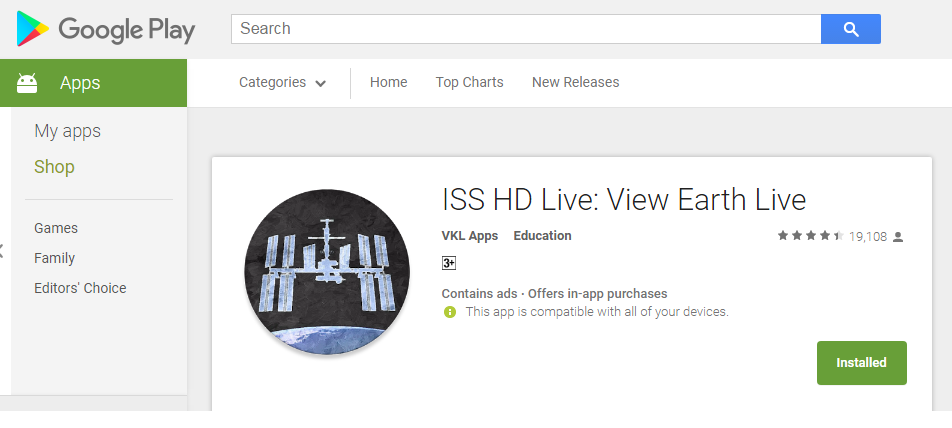 ISS HD Live App