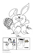 I haven't decided if I'm taking Lil to see the EASTER BUNNY. easter bunny coloring page jpeg