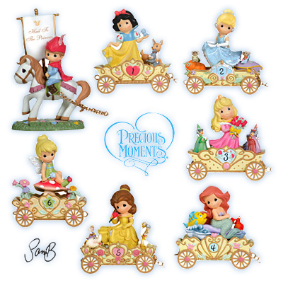 precious moments disney princess birthday train set